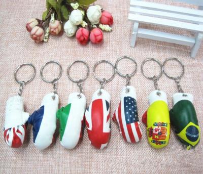 China Free Shipping Luxuy 24pcs/lot Mini Boxing Key Chain Key Ring Pendant for sale