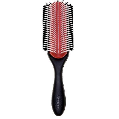 China New Arrival Plastic Curly Hair D3 Multi-row Classic Styling Brush For DetanglingS eparating Training And Defining Curls Hair Brush for sale