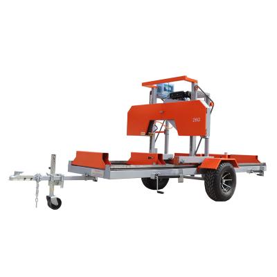 China MG26 horizontal diesel portable sawmill /gasoline sawmill band sawmill for sale for sale