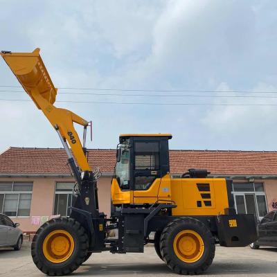 China Building Material Stores 2ton Mini Wheel Loader with Paddle Forks /snow Blade /4in1 Bucket Front Loader For Sale for sale