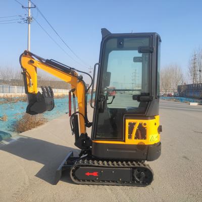 China Construction material shops cheap mini excavator 2021 new 1ton mini escavatore mini digger with closed cab for sale