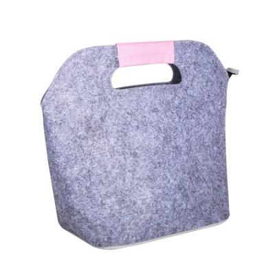 China Waterproof Eco Friendly Lightweight Custom Design Bag Felt Lunch Box Totes for sale