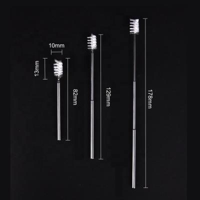 China Sustainable Eco-Friendly Stainless Steel Telescopic Straw Cleaning Brush for sale