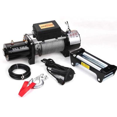 China AUTOMATIC 12v 9500lb 4x4 electric winch with remote for sale