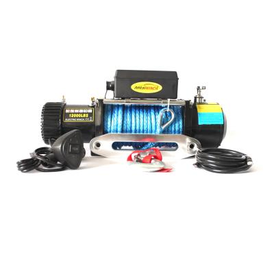 China 12V 12000lb AUTO 4x4 Rope Winch With Remote for sale