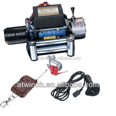 China 4X4 8000lbs cordless synthetic rope winch for offroad for sale