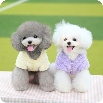 China Cat Dog Arctic Velvet Korean Version Ice Cream Plush Stocked Legs Bear Teddy Puppy Pet Clothes for sale