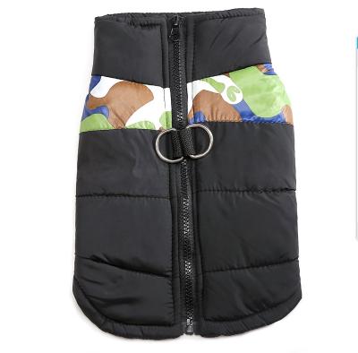 China Stored comfortable supplies wholesale waterproof and warm dog cotton vest color-block ski suit pet autumn and winter for sale