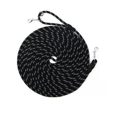 China New Extra Long Double Hook Pet Training Stored Outdoor Reflective Round Rope In Large Dog Leash for sale