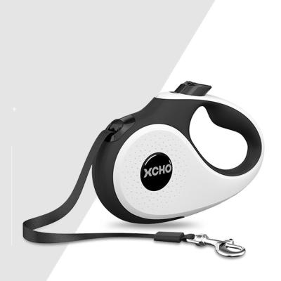 China Stocked Long Fall-Resistant Non-Skid Pet Rubber Coated Automatic Retractable Dog Leash for sale