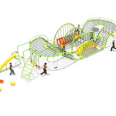 China Playground Plastic Rope Tunnel Climbing Game For Kids Outdoor Playground Rope Course for sale