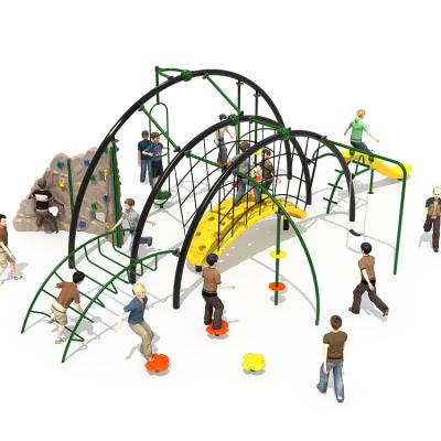 China New Hot Selling Kids Plastic Outdoor Playground Playground Design Jungle Gym For Amusement Park Rope Game for sale