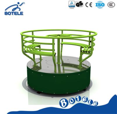 China Hot-dipped galvanized steel tubing good price, high quality amusement park equipment kids playground merry go round for sale for sale