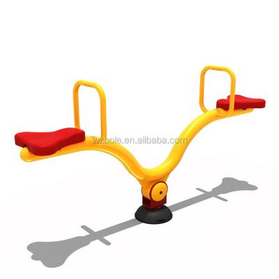 China New Galvanized Outdoor Pipe Playground Kids Seesaw Cotton Inside, Shrinkable Film Outside for sale