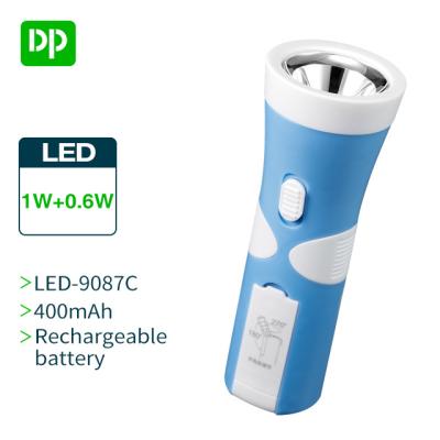 China Emergency DP high power capacity SMD torch rechargeable led flashlight with side light desklamp for sale