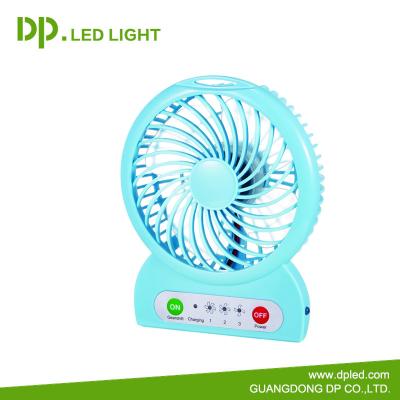 China RV Bestselling Rechargeable Portable AC DC Emergency Fan with LED Night Light for Daily Life, School, Travel, Outdoor for sale