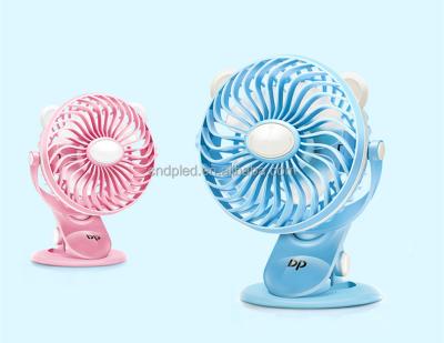 China Plastic Rechargeable Portable DP Clip Fan With Micro USB Charging for sale