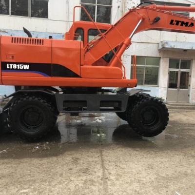 China Construction Material Shops LTMA 15 Ton Wheel Excavator LT815W Excavator On Wheels for sale