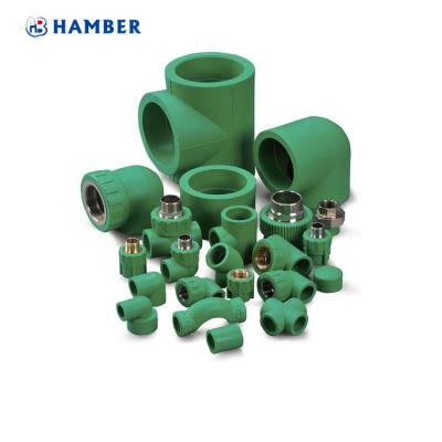 China 8077/78 Din Pipe Fittings Standard Ppr Pipe Fittings Standard Ppr Pipe Fittings Green Equal for sale