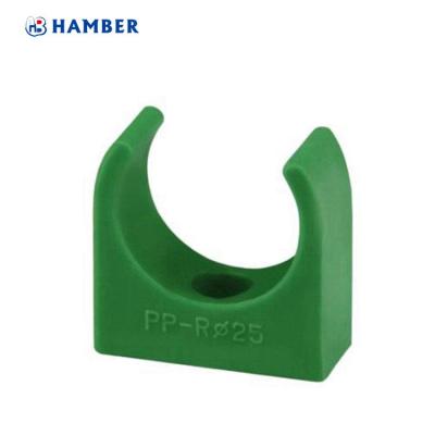 China Hot And Cold Water Pipes Factory All Kinds Size HAMBER-350117 PVC Fitting Single Plastic Pipe Clip for sale