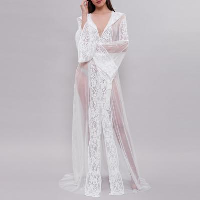 China Bridal bathrobes beta designer high quality QUICK DRY QUICK DRY fashion and lace nightgowns sleepwear sleepwear hooded pajamas lace up robe for sale