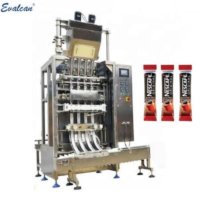 China PLC control system and touch screen automatic vertical multi-lane sachet packaging machine for coffee powder for sale