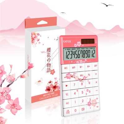 China 2020 New Calculator Two Powers 12 Digits Large Flat LCD Display Desktop Calculator with Adjustable Angle for sale