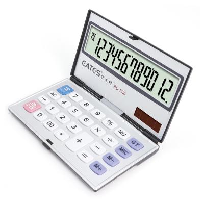 China Hot Selling Portable Foldable Design 12 Digit Calculator Desktop General Student Use Electronic Calculator for sale