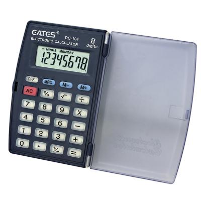 China Cheap General Purpose Calculator OEM Factory 8 Digit Mini Pocket Hand Held Calculator with Flip Cover Button Cell Power Electronic Calculator for sale