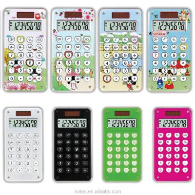 China Cartoon General Purpose Decorative Painting Digits 8 Digit Electronic Calculator Gifts With Maze Game for sale