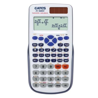 China Original EATES Scientific Back To School Desk Top Calculator 2 Display Digital Student 10+2 Scientific Line for sale