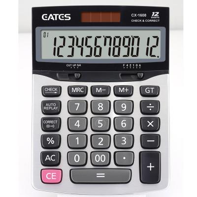 China Large Bracket EATES 12 Digits LCD Display Large Button Desktop Retractable Scientific Calculator 112 Steps and Correct Calculator for sale