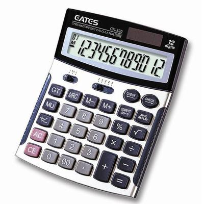 China EATES 112 General Purpose Calculator Steps Check Correct Calculator Rubber Sides Design Desktop Calculator for sale