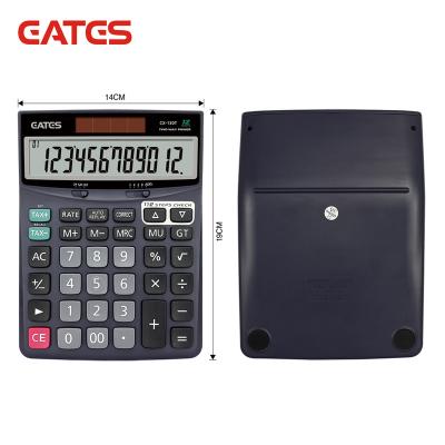 China Tax Calculator Office Supplies 12 Digit 112 Steps Check Large Display Correct Finance Electronic Calculator TAX OEM Scientific Desktop Calculator for sale