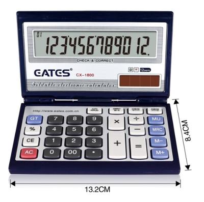 China CX-1800 Correct Collapsible Calculator CX-1800 Check And 12 Digits Check Correct Electronic Calculator for sale