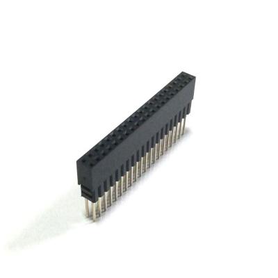 China PCB 8.5+2.5x2 +9.5 2.54mm Stacked Header 2x20 Female Connector For Andruno for sale