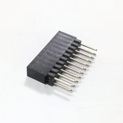 China PCB 2.54mm Stacked Pin 2x10 Female Header Connector Series for sale