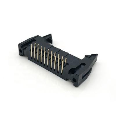 China PCB 2.0 Pitch Ejector Header SMT Right Angle Golden Box Header Snap Connector PA6T for sale