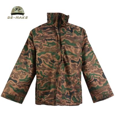 China Military Raincoat Poncho For Army And Police Anti-Static Camouflage With Nylon Coating Military Uniforms for sale