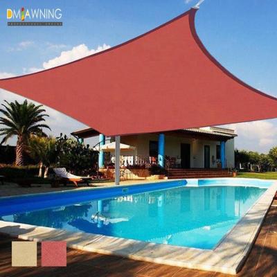 China Waterproof Hotel Shade Sail , Square Sun Shade Sail For Swimming Pool for sale