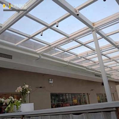 China Hotel Sun Shade Protection Sliding Awning , Remote Control Swith Silding Shade Sails for sale