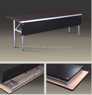 China Home Folding Rectangular IBM Table With Metal Front Plate LQ-T002 for sale