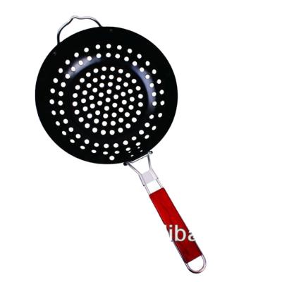 China Sustainable Charcoal Barbecue Deep and Round Grill Pan Non-Stick Pan for Fruits and Vegetables on Fire for sale