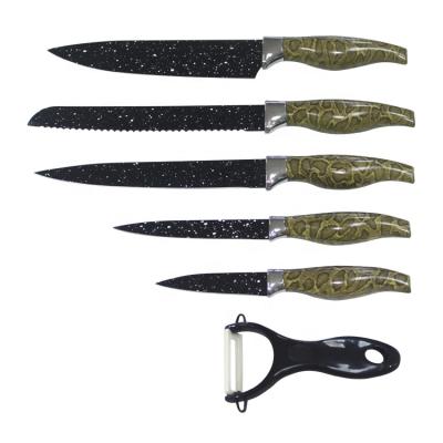 China Hot Selling Gift Box Sustainable Packing Stainless Steel Kitchen Knife Set Of 6 for sale