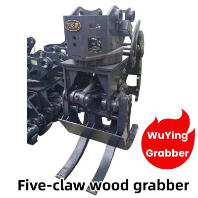 China WuYing Excavator Grabber Five Claw Wood Grabber Suit for 11-16 Tons Excavator for sale