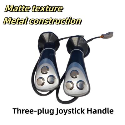 China Three Plug Operation Joystick Handle Control For Wood Grabber for sale