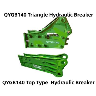 China Triangle / Top Type Hydraulische Breaker Hammer QYGB140 140 Chisel Suit 19-26 Tons Te koop