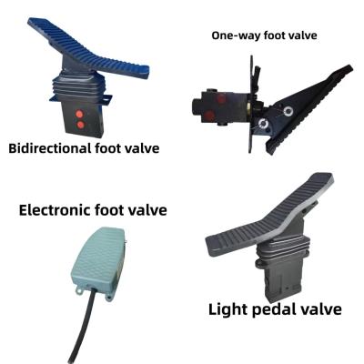 China Excavator Foot Valve With Bidirectional / One Way / Electric Foot Valve for sale