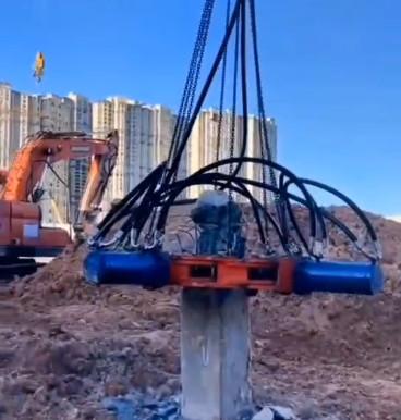 China Construction Tools Round Pile Hydraulic Breaker for sale