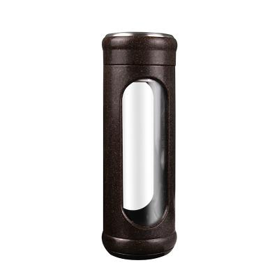 China 3116C 350ml 12oz Double Grounds Eco-Friendly Removable Leakproof Leakproof Wall Coffee Coffee High Borosilicate Glass Water Bottle for sale